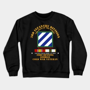 3rd ID - Fort Benning GA w Cold War SVC Crewneck Sweatshirt